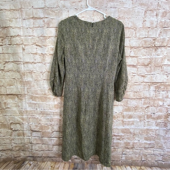 Hobbs London Dotted Silk Faux Wrap Dress Size 10 - Picture 4 of 8